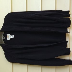 Talbot's Shawl Collar Black Cardigan Medium